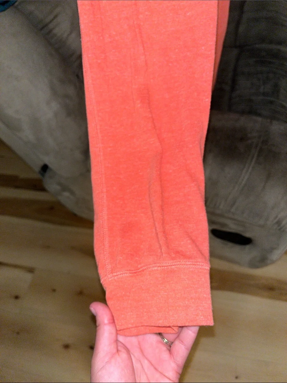 Women’s Nike Coral/Orange Terry Sleeveless Pantsuit with Drawstring Waist